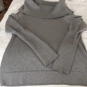 Sparkly Cowl Neck Top